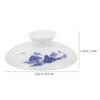 2Pcs Ceramic Teapot Lid Replacement Fine Texture Non Deformable Tea Cup Cover for Daily Use Gift Tea Kettle Lid