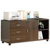 Wooden Office Filing Cabinet with Lock and Under-Desk Storage