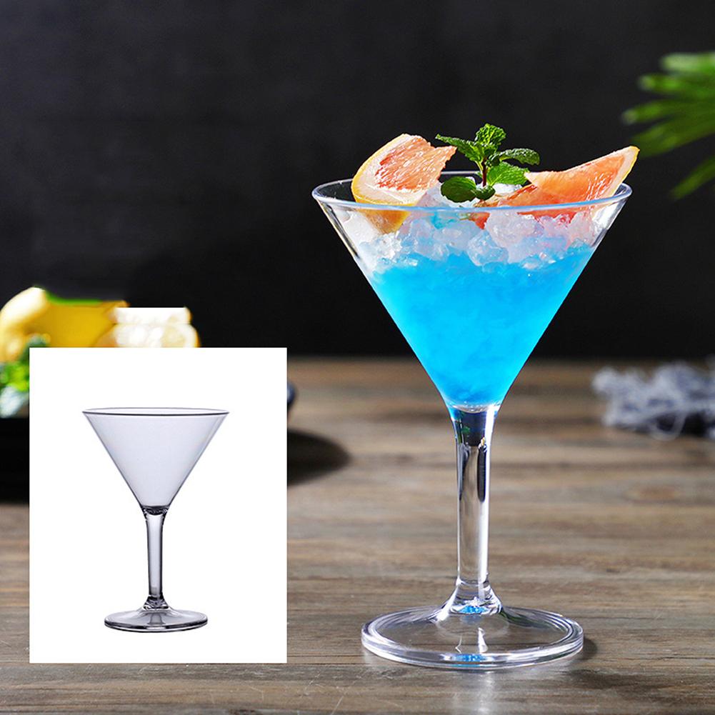 Household Acrylic Cold Drink Cup Wine Cocktail Glass Cup Goblet Bar Wares