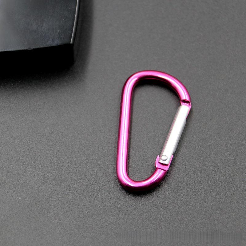 No. 4 D-Type Aluminum Alloy Carabiner with Quick Release for Water Bottles and Outdoor Gear.