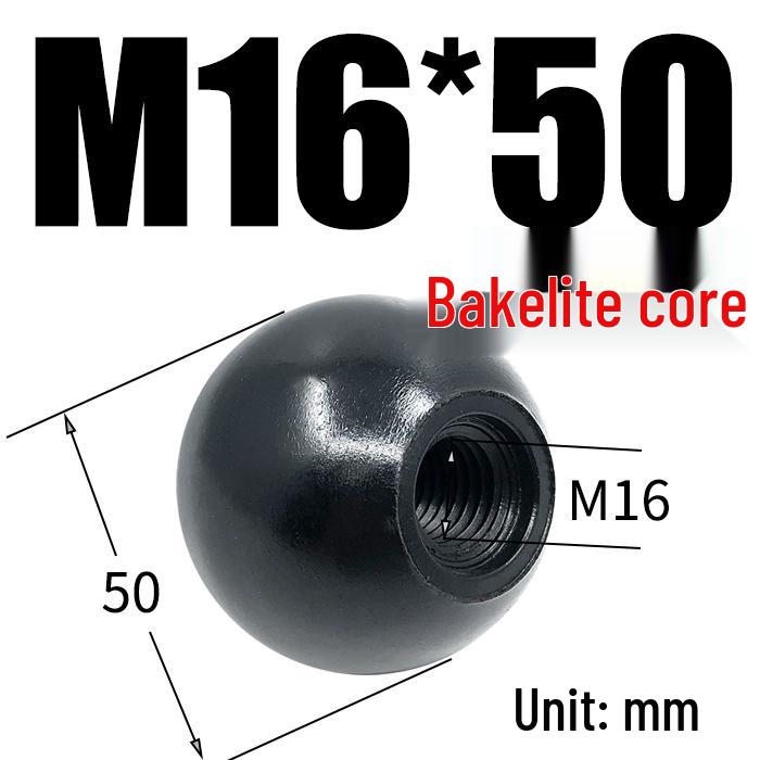 Bakelite Handle Plastic Round Ball Lever with Red Copper Core and Black Iron Core, M4-M16