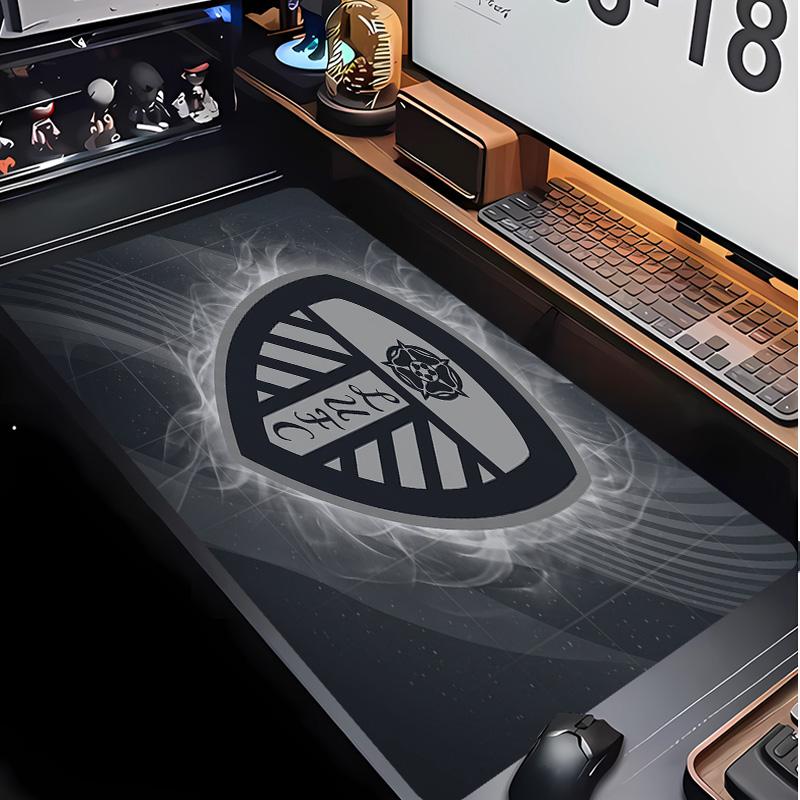 Leeds United Football Pattern Mouse Pad Non?Slip Rubber Base Gaming Mousepad For Desk Office Home