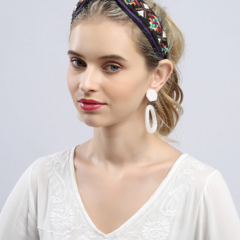 LALA Bohemian Imported Lace Hairband L-Orange