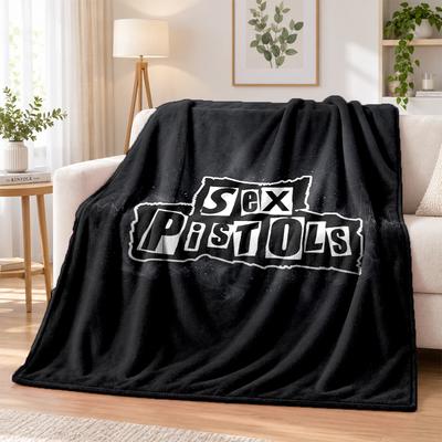 Sex Pistols Printed Flannel Blanket Warm Comfort Bed Throw For Indoor Home Decoration