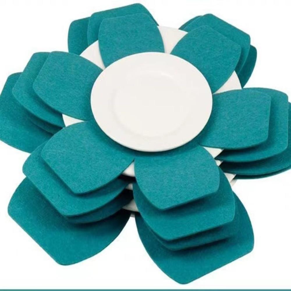 12 szt./zestaw Sześciokątny Kształt Filcowe Podkładki Ochronne na Garnki Odporne na Zarysowania Kuchenne Podkładki Ochronne Do Użytku Kuchennego