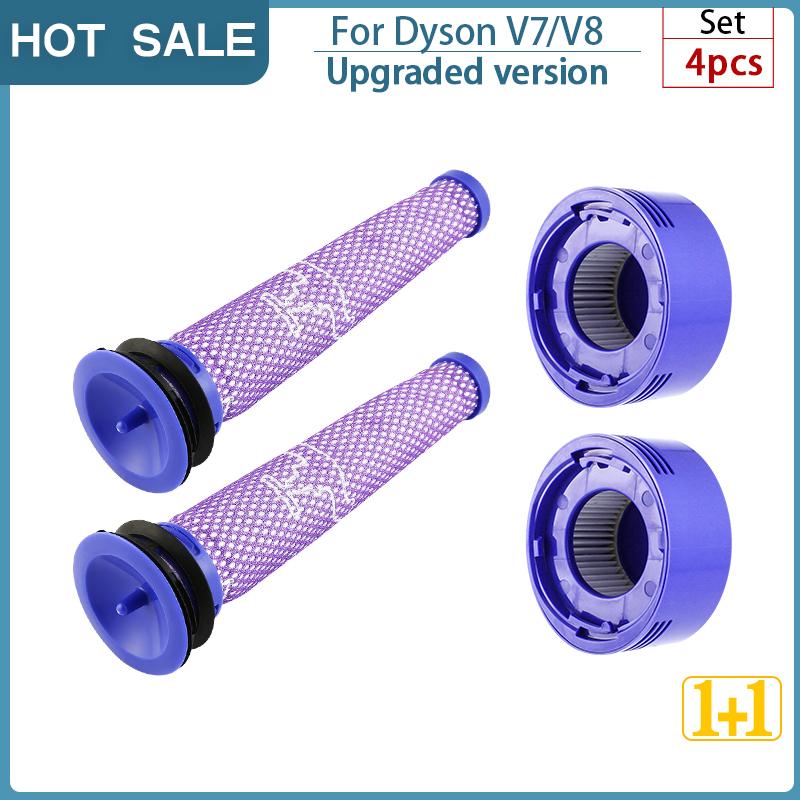 For Dyson V8 V7 HEPA Filter Spare Parts Robot Vacuum Front and Back Washable Filter Replacement Cleaning Appliance Accessories