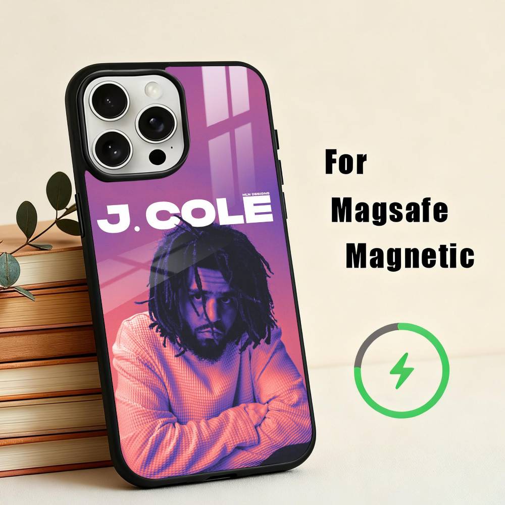 Rapper Singer J-J C-Cole-E  Phone Case For iPhone17,16,15,14,13,12,11 Plus,For Magnetic Wireless Charge Cover