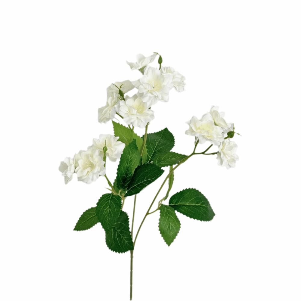 Green Leaves Artificial Jasmine Flower Silk Petals Faux Flower Simulation Flower Desktop Ornaemnt
