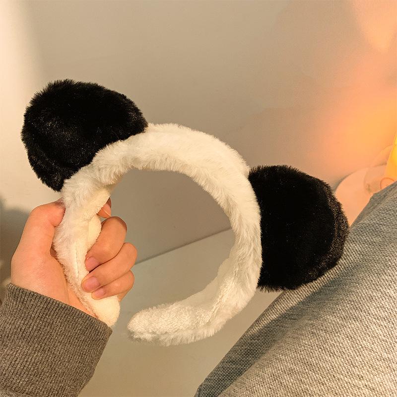 Cute Panda Hair Tie - Plush Headband for Women, Perfect for Face Washing, Masks, and Hair Accessories, New for Autumn/Winter 2026