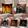 Hot Classic Movie Scarface-S Pillow Case Anti-dustmite Pillowcase Invisible Zipper Silky Short Plush Sofa Cushion Cover