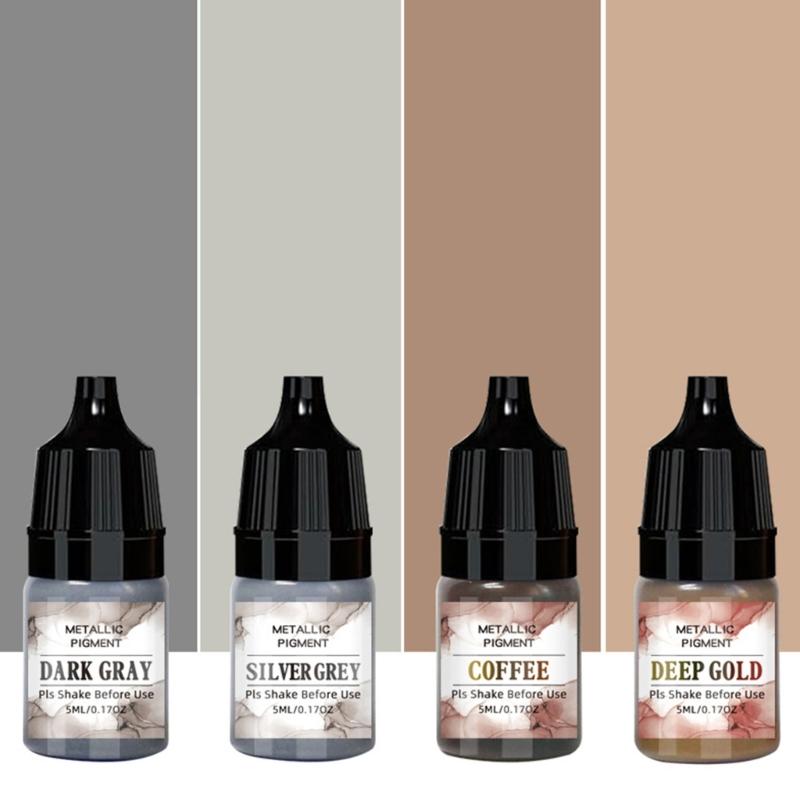 24 Bottles Ink Set Epoxy Resin Dye Jewelry Making Supplies Intense Pigment Colors Suitable for Crafting and Jewelry