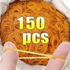 150Pcs Elasticity Fasteners Rubber Bands Yellow Elastic Stretchable Bands  Packaging Goods