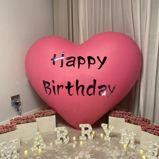 Balónek ve tvaru srdce Valentýnská narozeninová párty Výročí zásnuby Svatební výzdoba Pojďme se spolu milovat Všechno nejlepší k narozeninám Tisk balónu Foto rekvizita