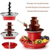 Fontana di Cioccolato Multiuso a 3 Livelli Elettrica per Fonduta di Cioccolato, per Sciogliere Caramelle e Fare il Formaggio Fuso