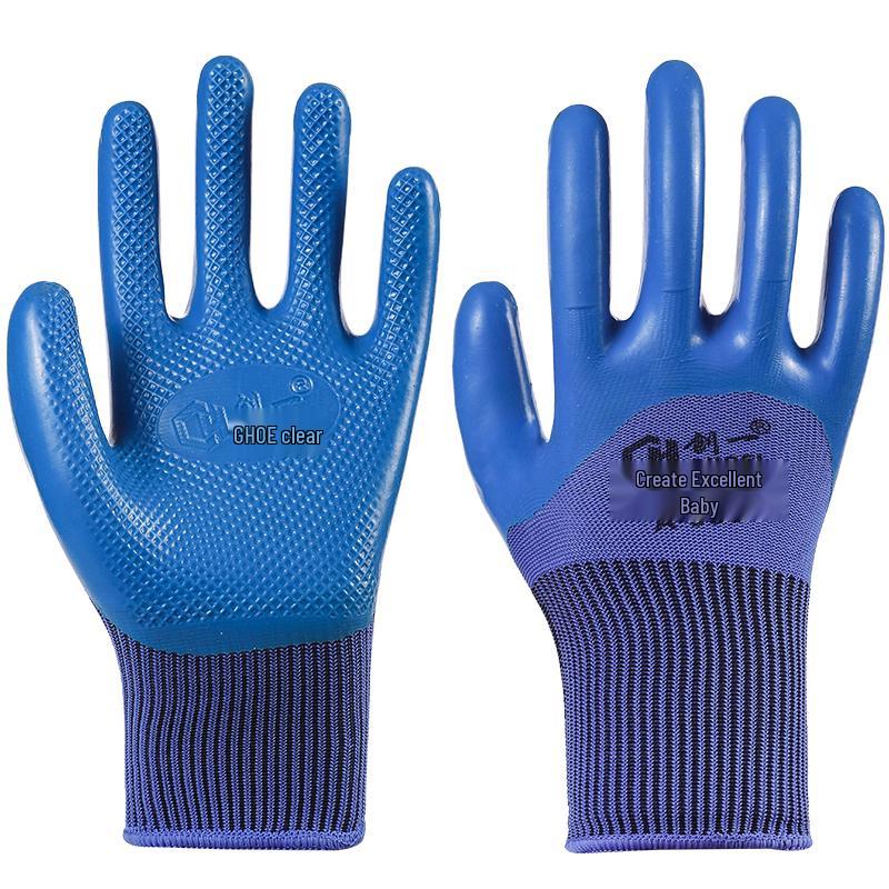 Strapazierfähige latexbeschichtete Nylon-Arbeitshandschuhe für Arbeitsschutz