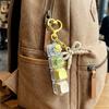 Colorful 4-Button Keyboard Keychain Clickable Mechanical Keyboard Fingertip Pendant  Gift
