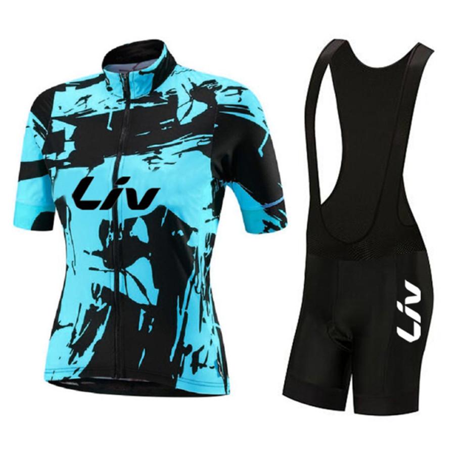 Women Short Sleeve 2026 Summer Breathable Cycling Suit Set Road Bike Jersey Set BIB Gel Shorts Sport Suit Female Bicycle Clothes MTB Dress