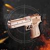 Pistol 3D Wooden Puzzle, Scale Model,DIY Model Kit, Handcraft Gift,Home Decoration,Mechanical Model Kit, Building Toy