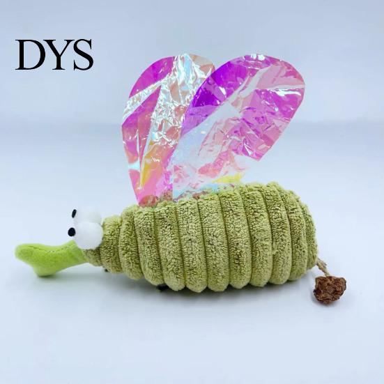 Fun Mosquito Shape Cat Toys Crinkle Toy with Catnip, Gall Fruit Chew for Indoor Exercise Toy, Soft Plush Insect Stuffed Cats Kittens Teeth Cleaning