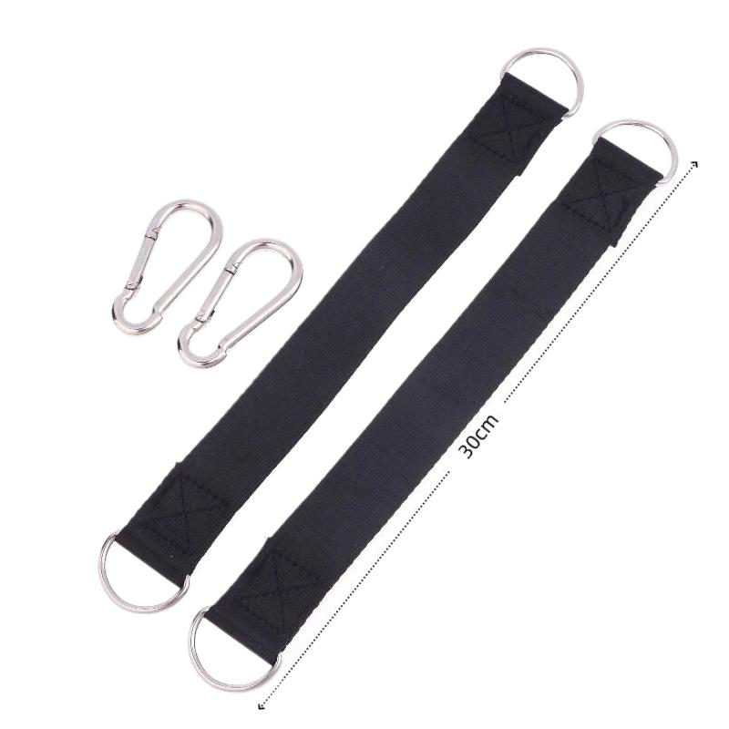 2Pcs Durable Hanging Belt Hammock Swing Hanging Belt And Steel Alloy Hooks Outdoor Camping Hiking Tools Hammock Accessories