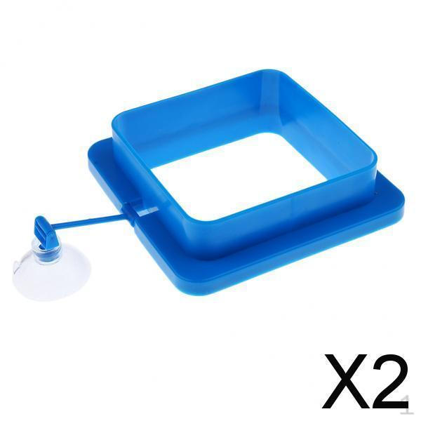 2x Aquarium Floating Food with Suction Cup