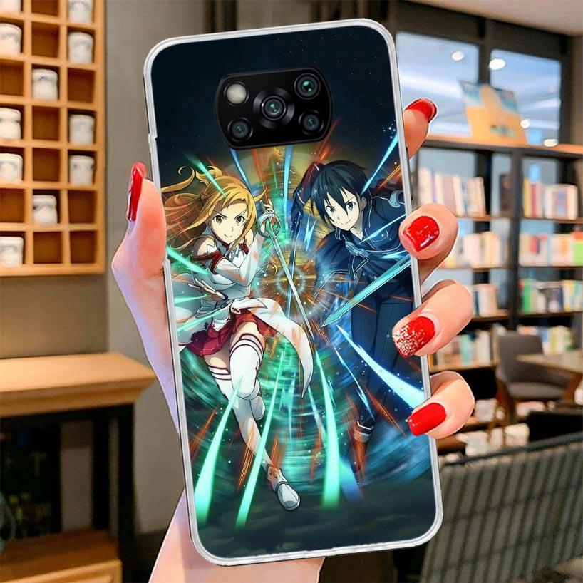 

Sword Art Online Anime Cover Phone Case For Xiaomi Poco F7 Ultra X7 X6 X5 Pro M7 Redmi 15C 15 13C 13 12C 12 10C 10 9A 9C 9T 9 Sh Redmi 9