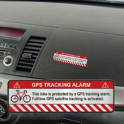 Bicycle Anti-Theft Stickers GPS Tracking Reflective Dashcam Set Warning Dash Cam Recording Sticker For Cars RVs Truck Motorcycle