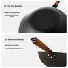 COOKER KING 32cm Cast Iron Wok with Lid