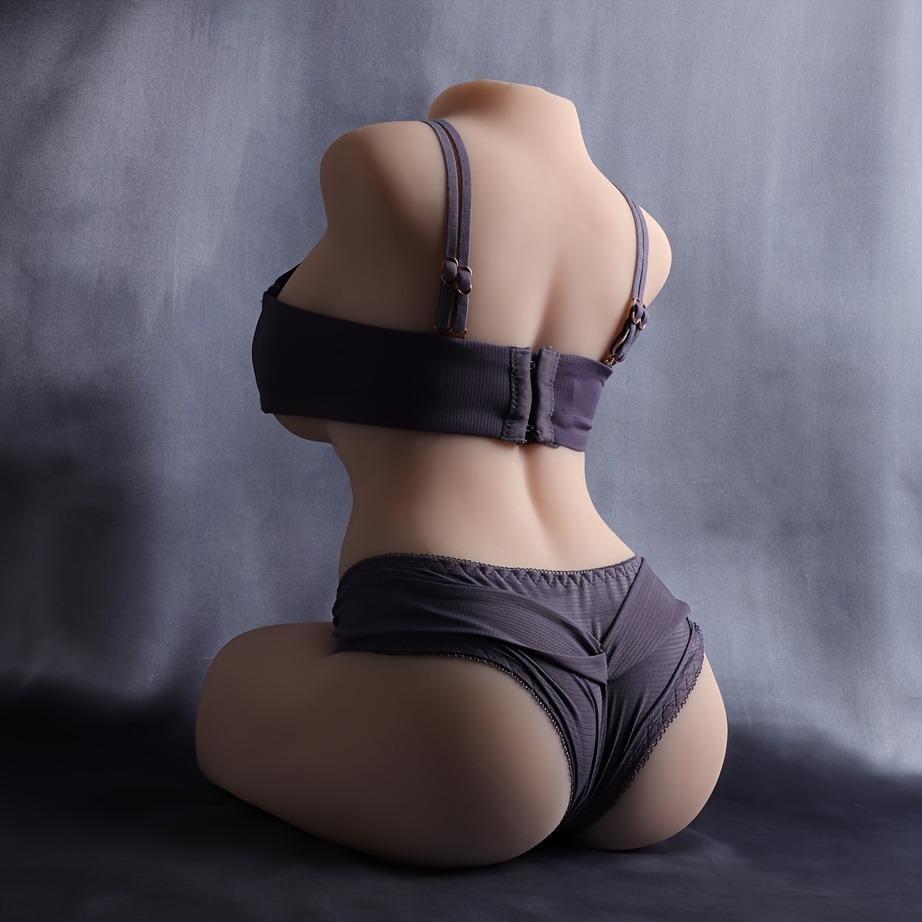 Premium Half-Body Silicone Adult Doll, Realistic Skin Texture, Soft Breasts, Intimate Design & Portable Pleasure Cup
