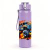 1PC Monster Truck Off Road Vehicle Print 750ml Color Plastic Sports Water Bottle Leakproof Flip Straw Lid Suitable for Sports Office Home Use