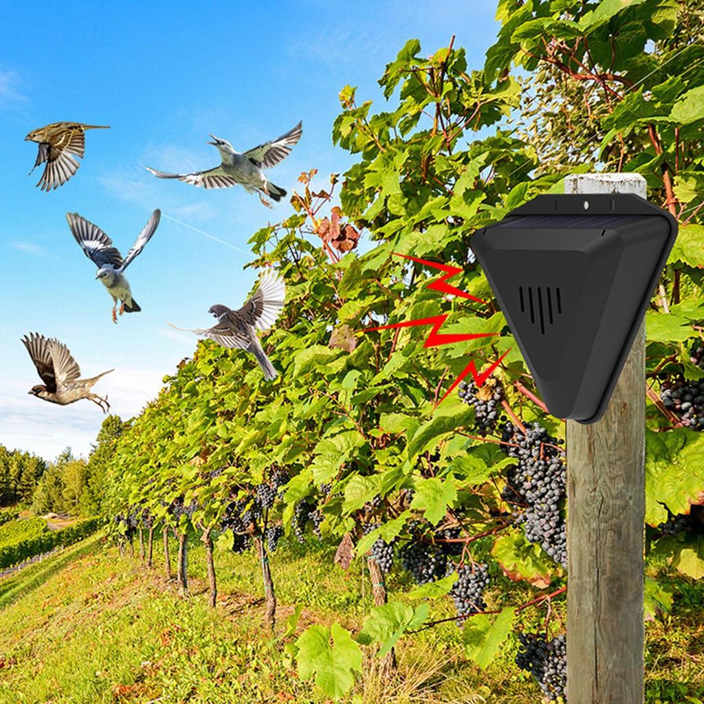 NEW Solar Animal Repellents With 13 Kinds Of Sound Playback Repelling Animals Alarm Repeller Outdoor Bird Repeller Accessories