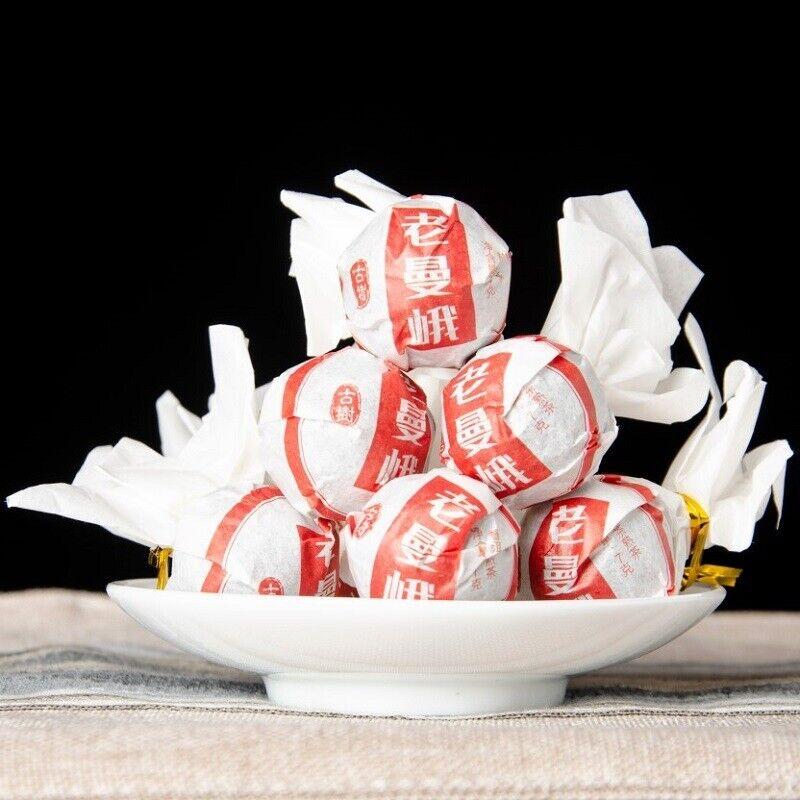 

Чай Юньнань Пуэр 2023 года, Лунчжу Исландия, Лаосский чай Манье, листья, 500 г/1,1 фунта Old Mane Cooked Dragon Balls