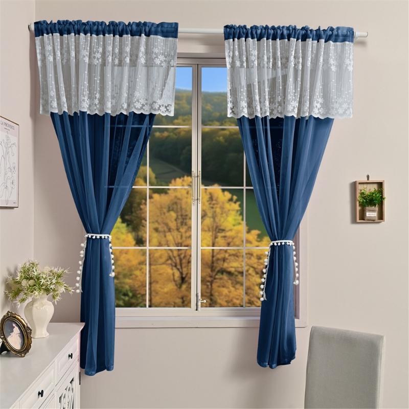 Artistics Semi Sheer Window Sheers Polyester Materials Easy Setups Ideal for Living Room Bedrooms