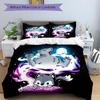 3-teiliges Magischer Wolf Aufdruck Bettwäsche-Set, Weiche und Bequeme Bettbezüge für Schlafzimmer, Gästezimmer (1 Bettbezug + 2 Kissenbezüge, Kissenkerne Nein