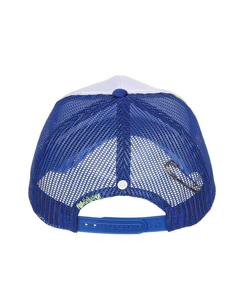 BLACKBLOND Vividi Pop Clash Trucker Mesh Cap (Blue)