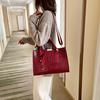 Fashion Women's  Outdoor Solid Color Three-Piece Leather Handbag Clutch Wallet