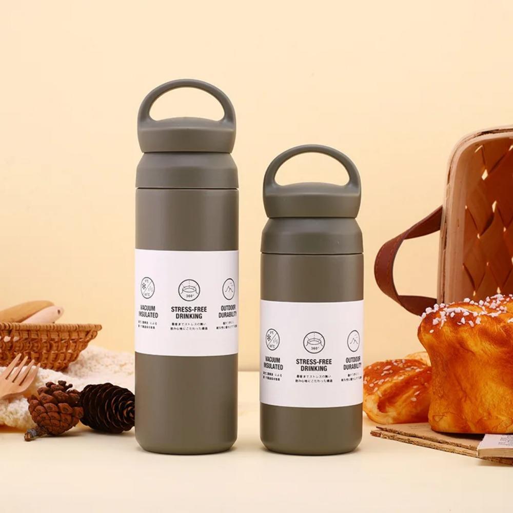 500ml Thermal Bottle Tea And Coffee Thermos Cup For Coffee Stainless Steel Double-Layer Insulation Sports Water Bottle For Girls