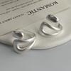925 Sterling Silber Ringe für Damen Paar Minimalistisch Handgefertigt Einfach Hohl Geometrisch Ring Feiner Schmuck Geschenk Allergievorbeugend