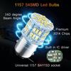 1157 Led Brake Light Bulb, 12V-24V 1157 7528 2357 2057 BAY15D LED Replacement Light Bulb for Brake Tail Light for Car RV Trailer Boat, 54SMD 3014