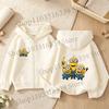 New Minionses Kids Zipper Hoodies Coats Girl Boy Sweatshirt Clothes Long Sleeve Harajuku Pullovers Casual Hooded Tops GIFT 2026
