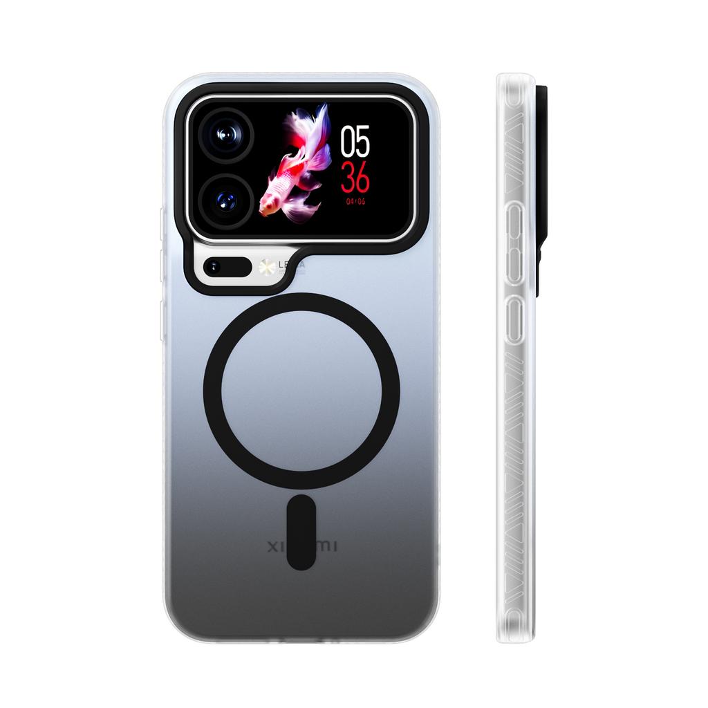Applicable To Xiaomi 17ProMax Light Sand Skin Magnetic Suction Mobile Phone Case 15pro High Quality Gradual Change Anti-drop Protective Cover