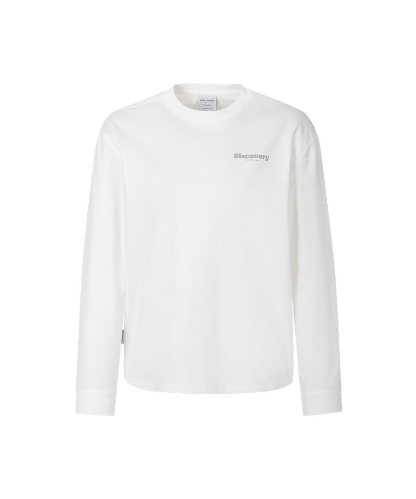 DISCOVERY EXPEDITION Women'S Small Logo Long Sleeve T-Shirt (White)