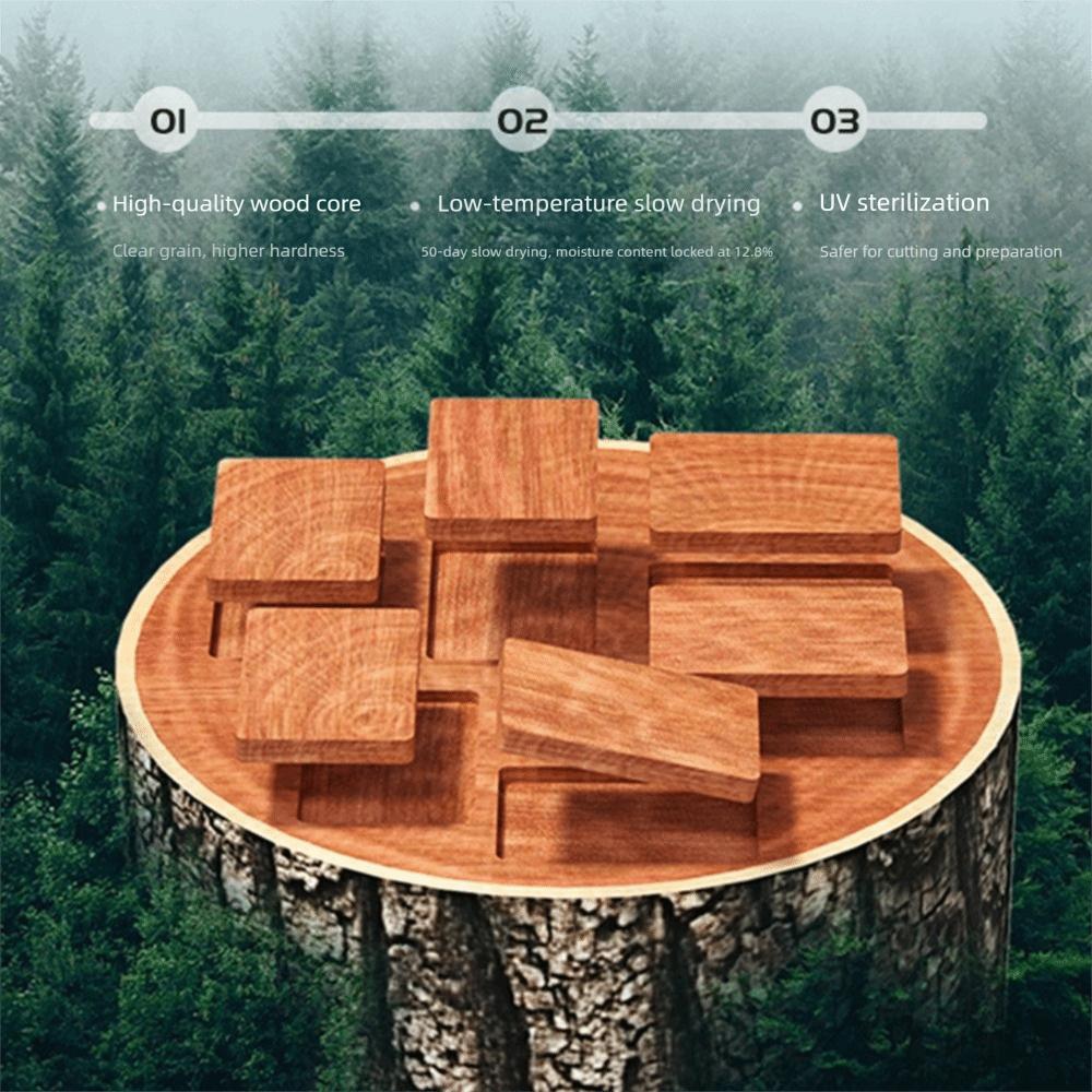 Stainless Steel Double-sided Chopping Board Antibacterial Mildew-proof Cutting Board Ebony Rust Proof Chopping Block