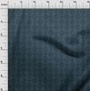 oneOone Cotton Cambric Dark Teal Blue Fabric Floral Sewing Craft Projects Fabric Prints By Yard 42 Inch