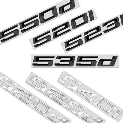 ABS Emblem Glossy Black Car Sticker Badge Decal Body Trunk Decor 518i 520i 523i 528i 530i 535i 550i 518d 520d 523d 525d