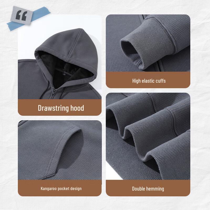 Jeanswest Men's Fleece Lined Hooded Jacket