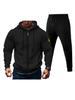Herren 220g Kapuzenpullover mit Doppelreißverschluss und Jogginghosen-Set - Versand am selben Tag