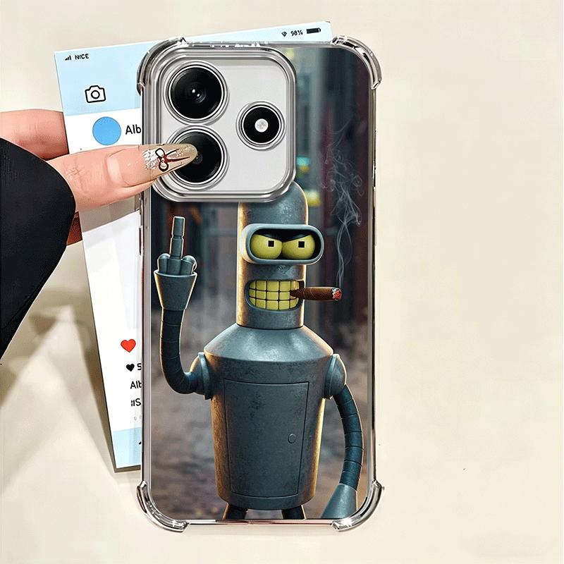 Cartoon Funny F-Futuramas Soft Phone Case For Xiaomi Poco X7 X8 Pro Max X6 X5 X3 F8 Ultra F7 M8 M7 M5S Redmi 15C 15A 15 14C 13C