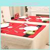 Charming Christmas Table Setting Essentials Featuring Cozy Fabric Placemats And Fork Knife Holders For Family Gatherings