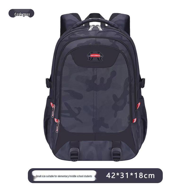 Camouflage Schoolbag: Ergonomic Backpack with Multi-Compartments for Students and Adults